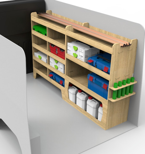 Vivaro van shelving - van, plywood